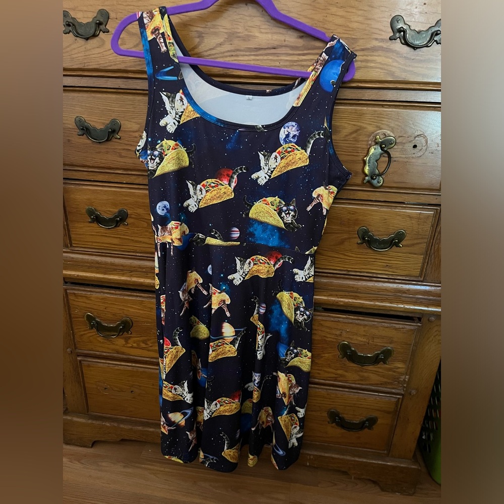 Size large taco cat dress.